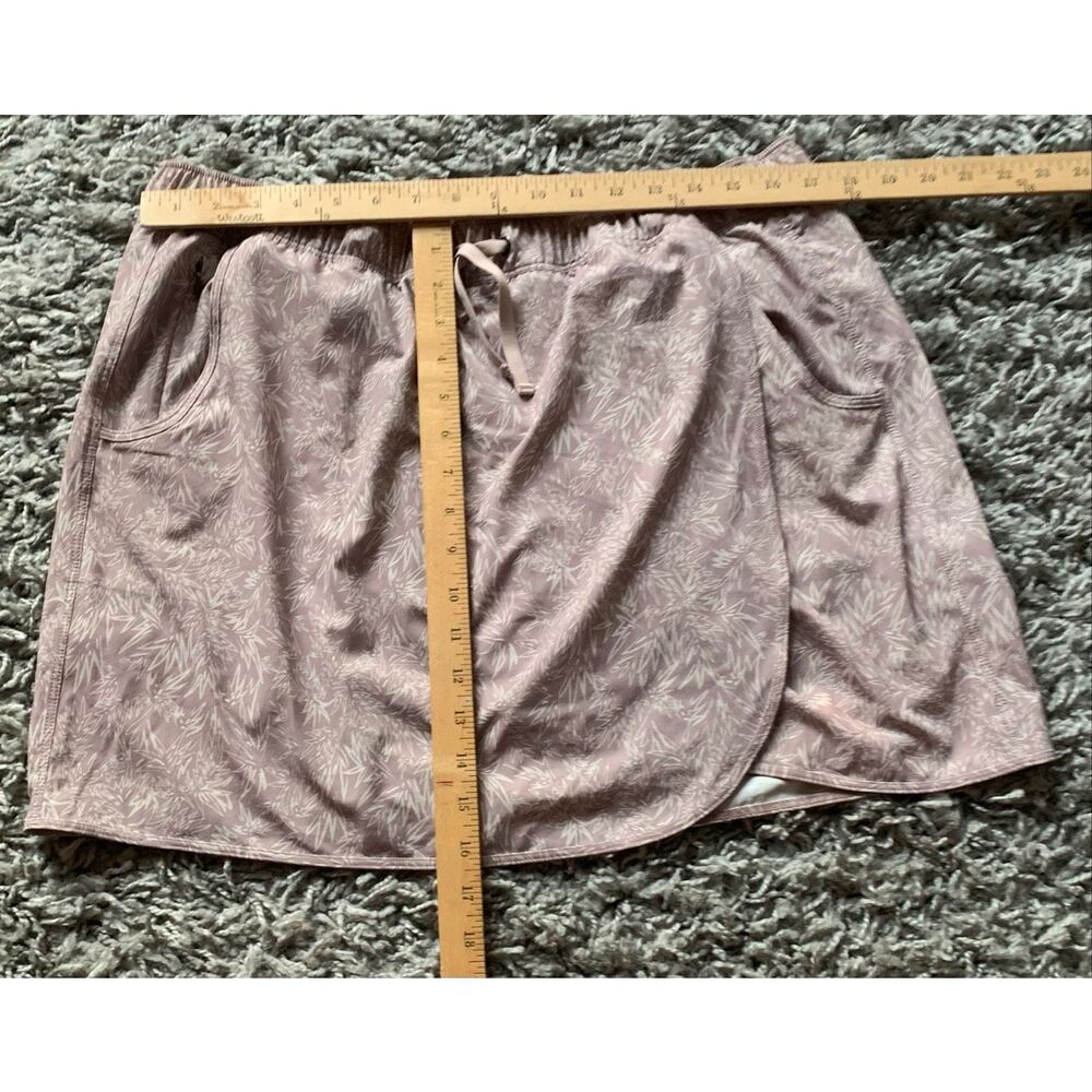 NEW NWOT PATAGONIA Fleetwith tan PRINT Wrap Skirt Skort sz XL - Picture 6 of 8